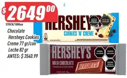Supermercados Comodin Hershey's chocolate cookies n' creme oferta