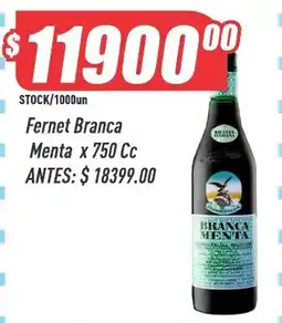 Supermercados Comodin Fernet branca menta oferta