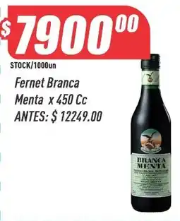Supermercados Comodin Fernet branca menta oferta