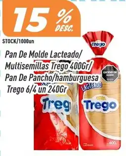 Supermercados Comodin Trego pan de molde lacteado /Multisemillas oferta