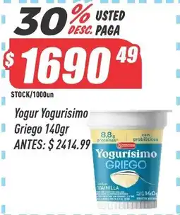 Supermercados Comodin Yogurisimo yogur griego oferta