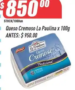 Supermercados Comodin La Paulina queso cremoso tradicional oferta