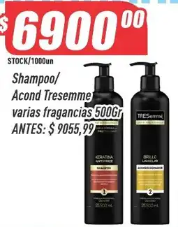 Supermercados Comodin Tresemme shampoo acondicionador oferta