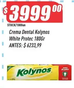 Supermercados Comodin Kolynos crema dental white protec oferta