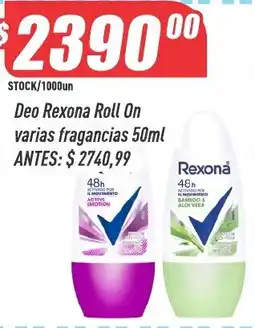 Supermercados Comodin Rexona deo roll on oferta