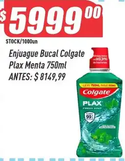 Supermercados Comodin Colgate enjuague bucal plax menta oferta