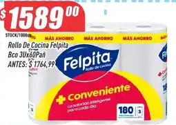Supermercados Comodin Felpita rollo de cocina oferta