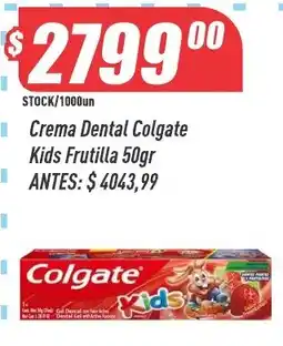 Supermercados Comodin Colgate crema dental kids frutilla oferta