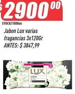 Supermercados Comodin Lux jabon varias fragancias oferta