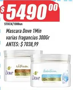 Supermercados Comodin Dove mascara 1min oferta