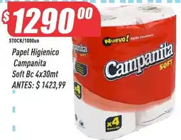 Supermercados Comodin Campanita papel higienico soft oferta