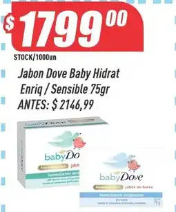 Supermercados Comodin Dove jabon baby hidrat enriq/sensible oferta