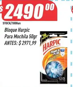 Supermercados Comodin Harpic bloque para mochila oferta