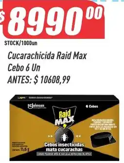 Supermercados Comodin Raid Max Cucarachicida Cebo 6 Un oferta