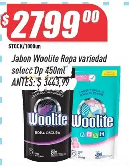 Supermercados Comodin Woolite jabon ropa variedad oferta