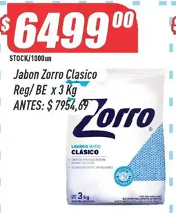 Supermercados Comodin Zorro jabon zurro clasico oferta
