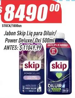 Supermercados Comodin Skip jabon liquido para diluir/ power deluxe/ oxi oferta