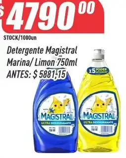 Supermercados Comodin Magistral detergente marina/limon oferta