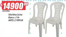 Supermercados Comodin Silla Reina Cocina Blanca oferta