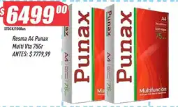 Supermercados Comodin Punax resma a4 oferta