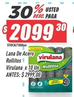 Supermercados Comodin Virulana lana de acero rollitos oferta