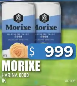 Masivos Morixе harina de trigo 0000 oferta
