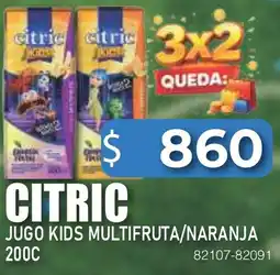 Masivos Citric jugo kids multifruta/naranja oferta