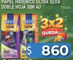 Masivos Citric papel higienico ultra seda doble hoja oferta