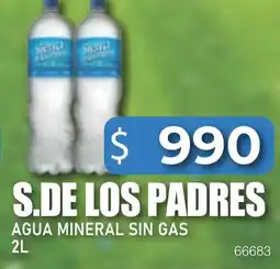 Masivos S.de los padres agua mineral sin gas oferta