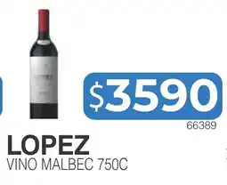 Masivos Lopez vino malbec oferta
