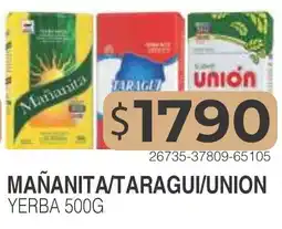 Masivos Mañanita/taragui/union yerba oferta