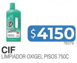 Masivos Cif limpiador oxigel pisos 750c oferta