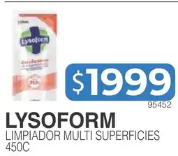 Masivos Lysoform limpiador multi superficies 450c oferta