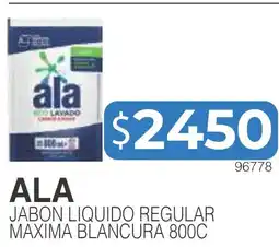 Masivos Ala jabon liquido regular maxima blancura 800c oferta