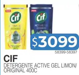 Masivos Cif detergente active gel limon oferta