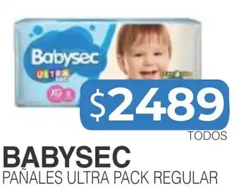 Masivos Babysec pañales ultra pack regular oferta