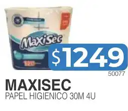 Masivos MaxiSec papel higienico oferta