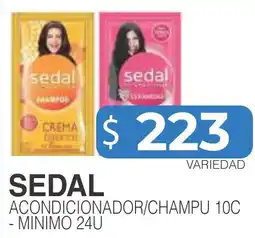 Masivos Sedal acondicionador/champu oferta
