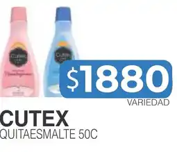 Masivos Cutex quitaaesmalte 50c oferta
