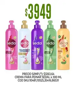 Supermercados Yaguar Sedal crema para peinar oferta