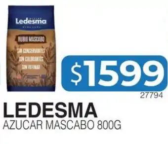 Masivos Ledesma azucar mascabo oferta