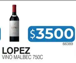 Masivos Lopez vino malbec oferta