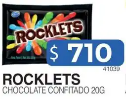 Masivos Rocklets chocolate confitado oferta