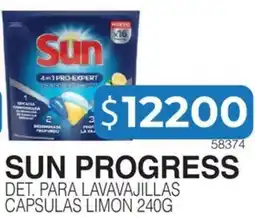 Masivos Sun progress det. para lavavajillas capsulas limon oferta
