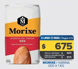 Carrefour Maxi Morixxe harina de trigo 000 oferta