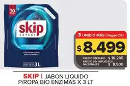 Carrefour Maxi Skip expert jabon liquido p/ropa bio enzimas oferta