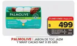 Carrefour Maxi Palmolive jabon de toc jazm y mant cacao nat oferta