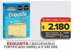 Carrefour Maxi Exquisita bizcochuelo fortificado vainilla oferta