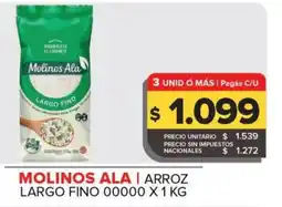 Carrefour Maxi Molinos ala arroz largo fino 00000 oferta
