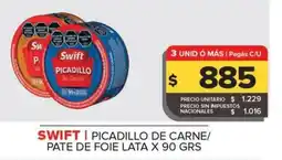 Carrefour Maxi Swift picadillo de carne/ pate de foie lata oferta